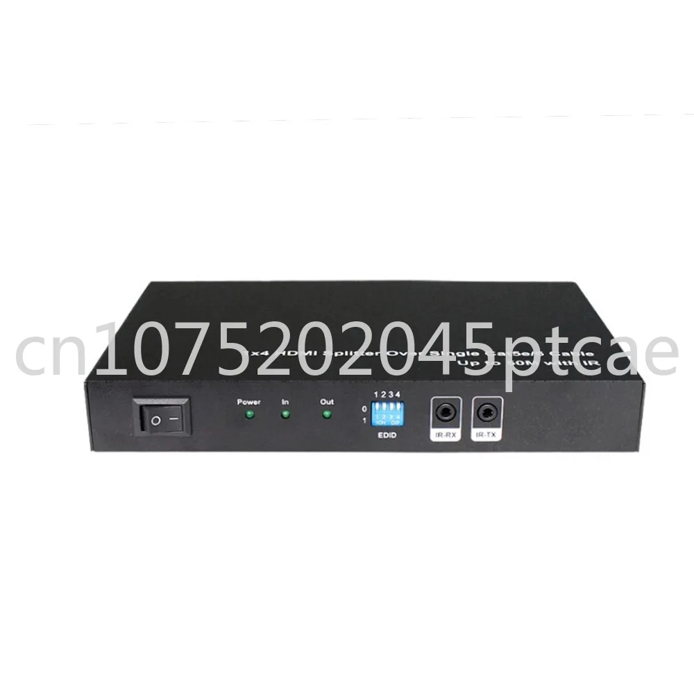 

1X4 HDMI Extender HDMI Amplifier HDMI Splitter over Ethernet Cable with IR and EDID Functions including 4 Receivers