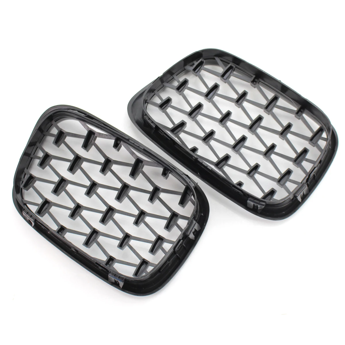 

2pcs Auto Front Grille Racing Grills for BMW 5 Series E39 1999-2003 Racing Grille Car Middle Grills Front Bumper Accessories