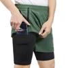ARSUXEO Men's 7" Running Shorts 2 in 1 Quick Dry Athletic Training Exercise Jogging Sports Gym With Zipper Pocket Workout 2