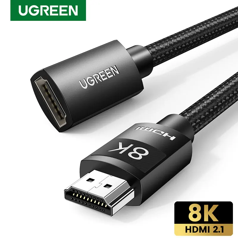 Ugreen Cavo Di Estensione Hdmi 2.1 Cavo Per Ps5 Gopro Hero 8 8K/60Hz 4K/120Hz Ultra Ad Alta Velocità 48Gbps Earc Hdcp 8K Cavo Hdmi 2.1