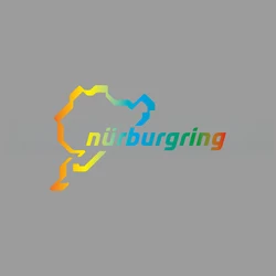 Vibrant Sports Car Track Stickers - Creative & Fun Designs - M (Multicolor)