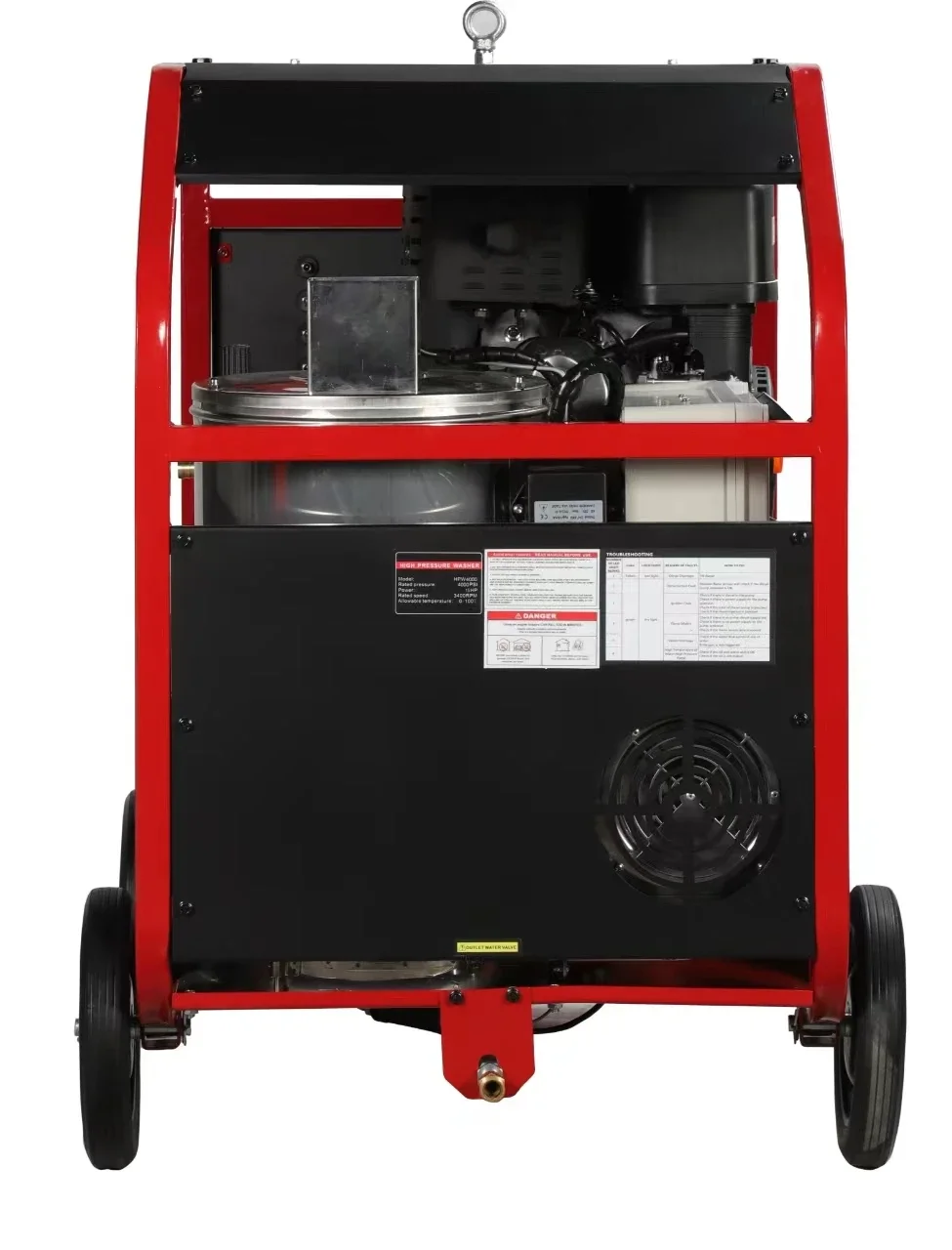 Hot Selling 4000 PSI Gasoline Hot Water Pressure Washer With Adjustable Temperature 5