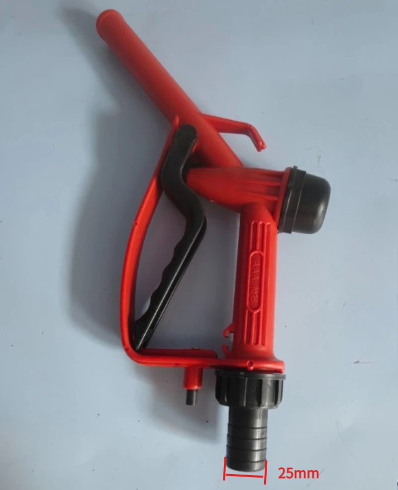 Plastic Manual Heavy Duty Fuel Nozzle Gun with Hook 20mm/25mm 1" 3/4" Straight Spout -Diesel Nozzle