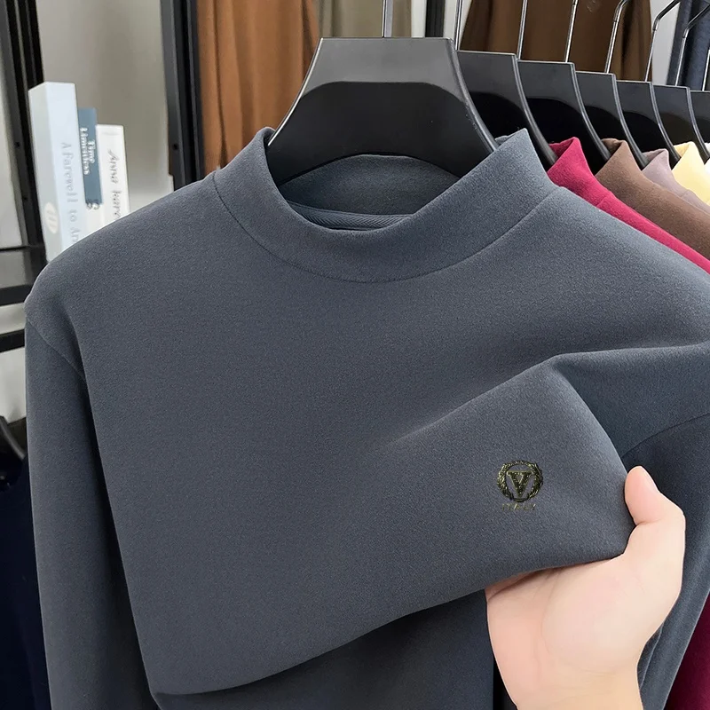 الراقية جودة الرجال شبه عالية الرقبة المخملية طويل...