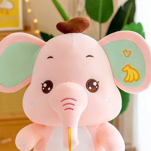 Funny Cartoon Banana Elephant Plush Toy Creative Children Soothe Elephant Rag Doll Pillow Home Decoration Gift for Girl Children 2