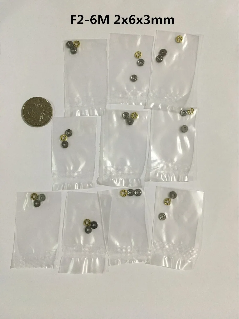 10PCS Mini 3-in-1 Plane Axial Ball Bearing Thrust Bearing Axial F3-8M F6-12M F8-16M F8-22M F10-18M F12-21M To F12-23M