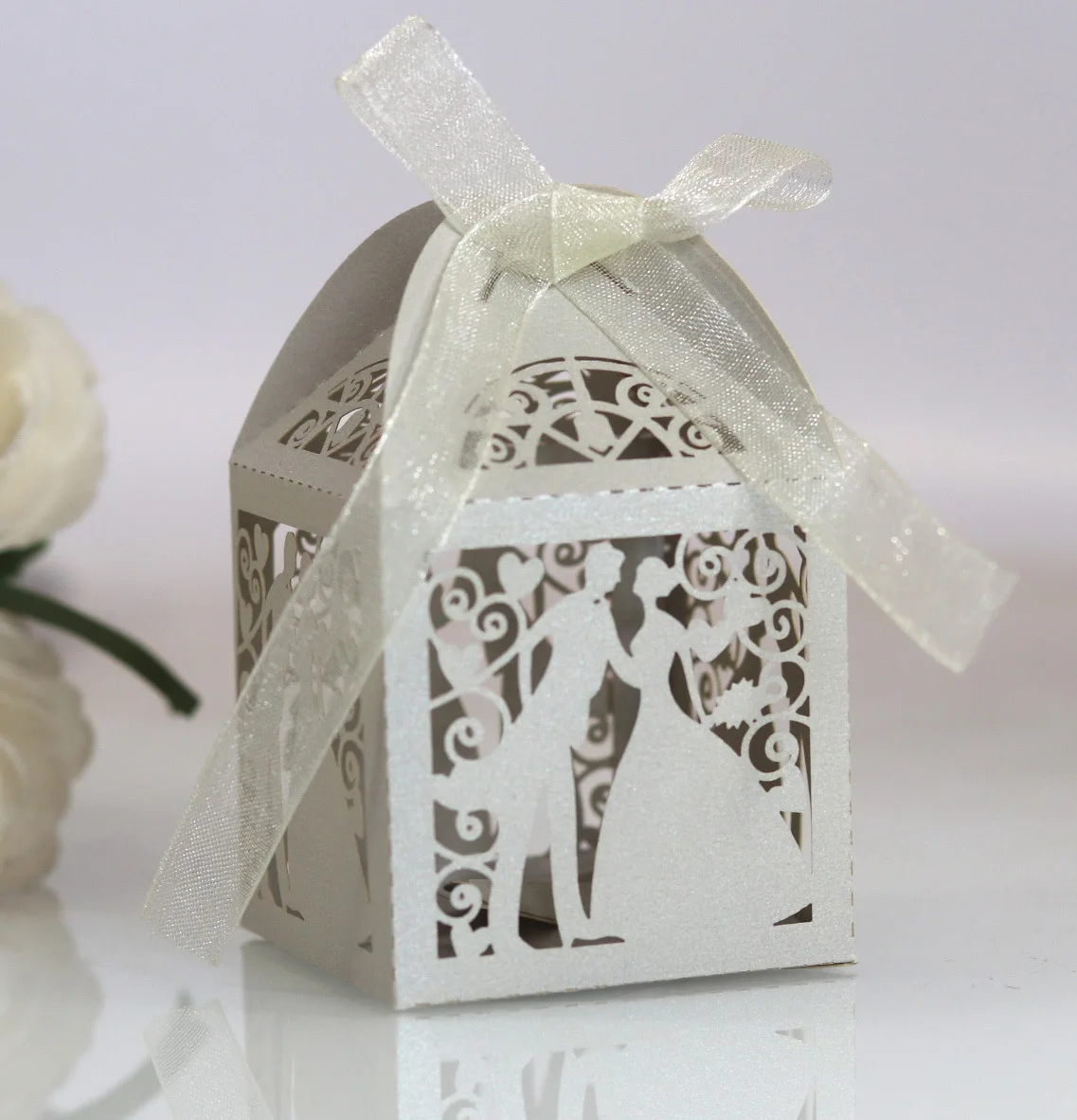 25pcs Wedding Bride Bridegroom Boutique Gift Box for Guest Favors Packaging Party Valentine's Day Gifts Wrapping Boxes Wholesale