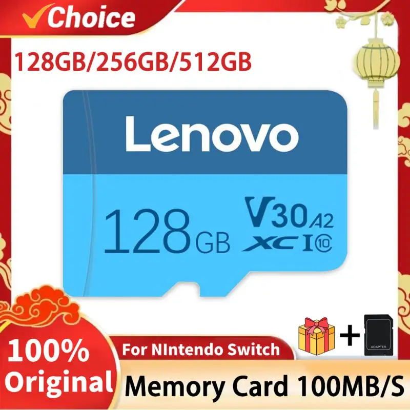 Scheda Di Memoria Lenovo Da 512Gb Per Nintendo Switch V30 4K Sd Card Micro Tf Sd Card 128Gb 256Gb Cartao De Memoria Per Nintendo 64 Game