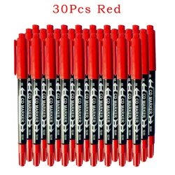 Set of 10 Waterproof Dual - Tip Colored Markers for Sketching and Art Supplies (Red - 30pcs)
