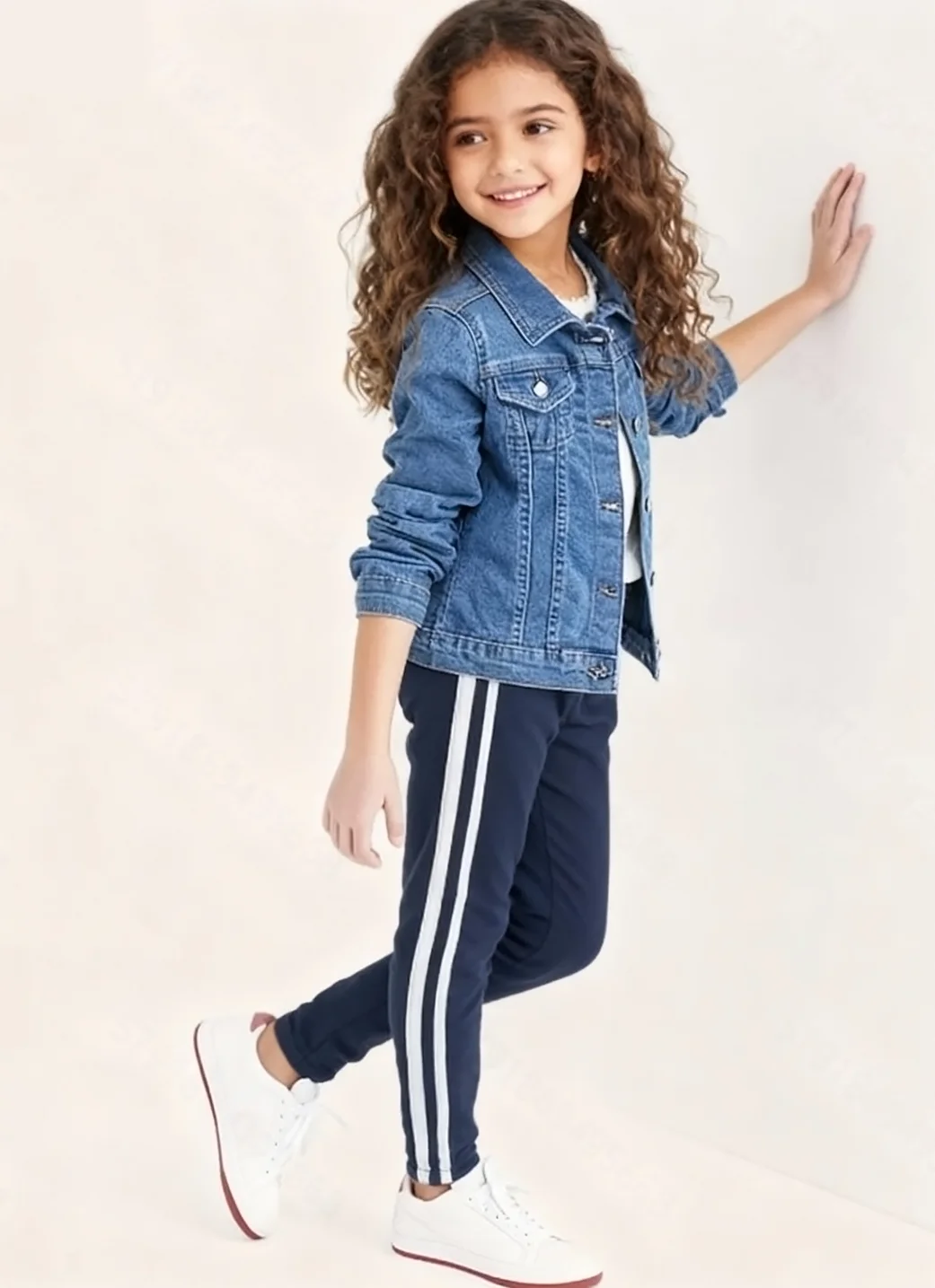 Girls' Denim Jacket Spring Autumn Outdoor Pockets Children's Jeans Coat Casual Kids' Outerwear - 4