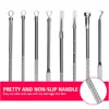 4PCS Blackhead Remover Acne Needle Tools Set Face Cleaning Black Dots Pimple Comedone Extractor Pore Cleaner Skin Care Products 6