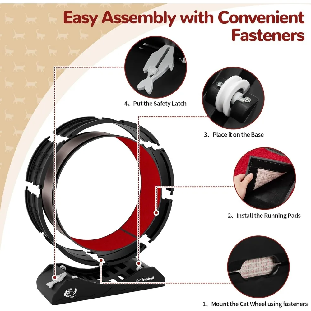 Carpeted Cat Exercise Wheel 5