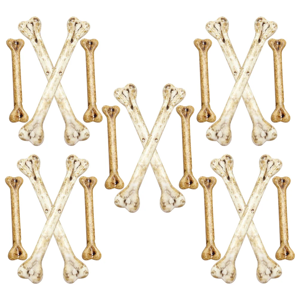 Flintstone Light Weight Decorations Mannequin Fake Bone Plastic Desktop Mini Halloween Costumes