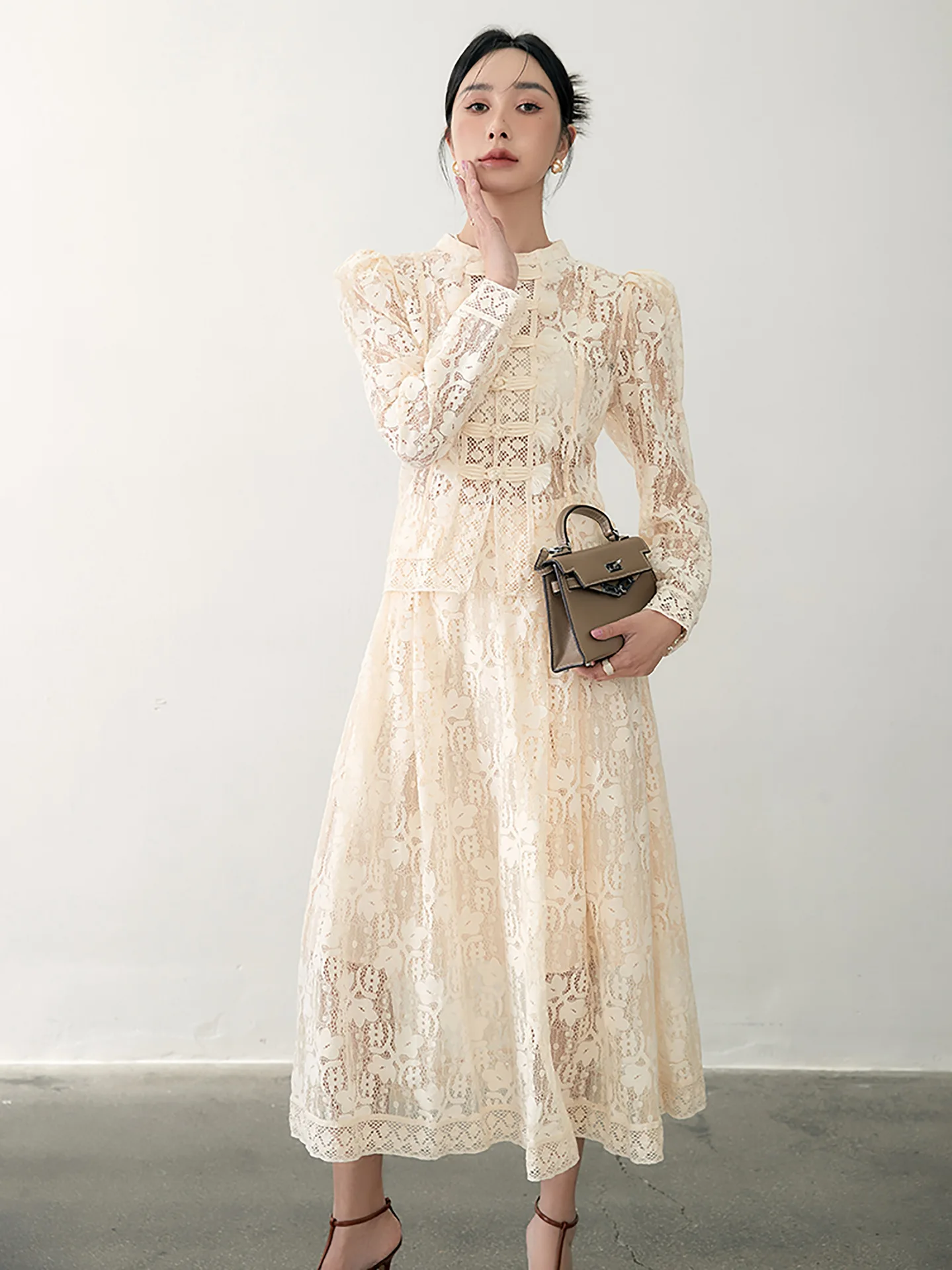【BAU by Bride And You】lace blouse+skirt セット★ツーピース Sd011786659c4423c9c3998a185798