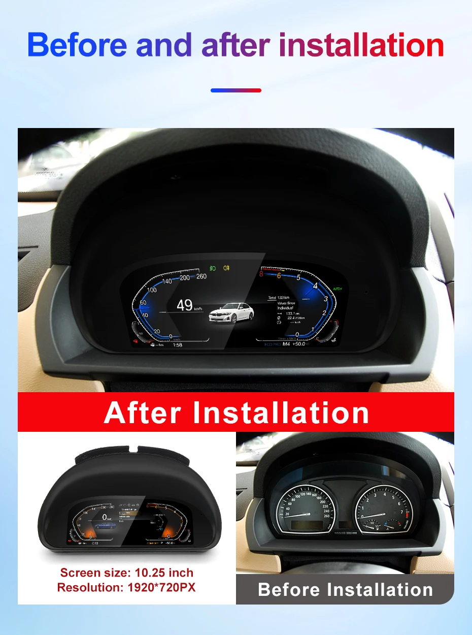 2026 New Product Facroy Price Digital LCD Car Dashboard For BMW X3 E83 2004 to 2