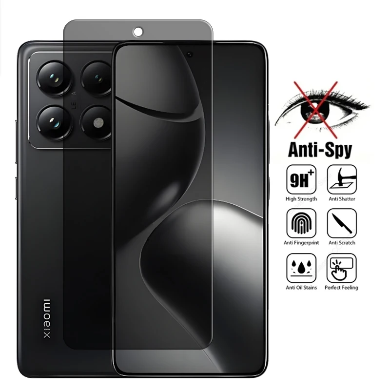 Tempered Glass Anti Peep Privacy Screen Protector Lens Film for Xiaomi 14T Pro 14T 14 T Pro