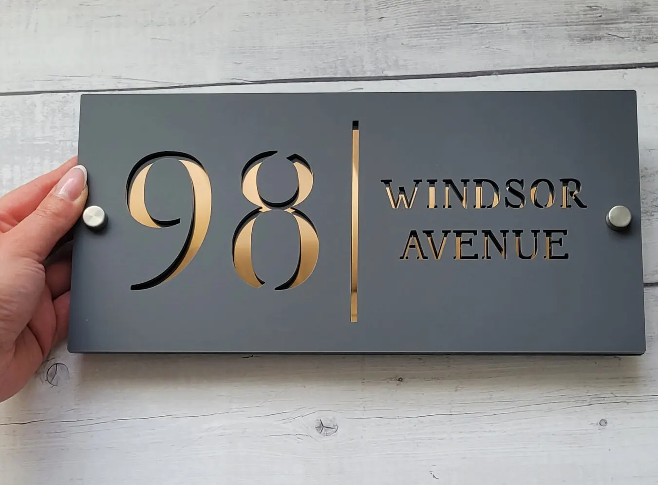 Acrylic Plaque Address Sign Residential House Nameplate Personalized Custom Laser Engraving house number signs door signs house wall plaques number plate
