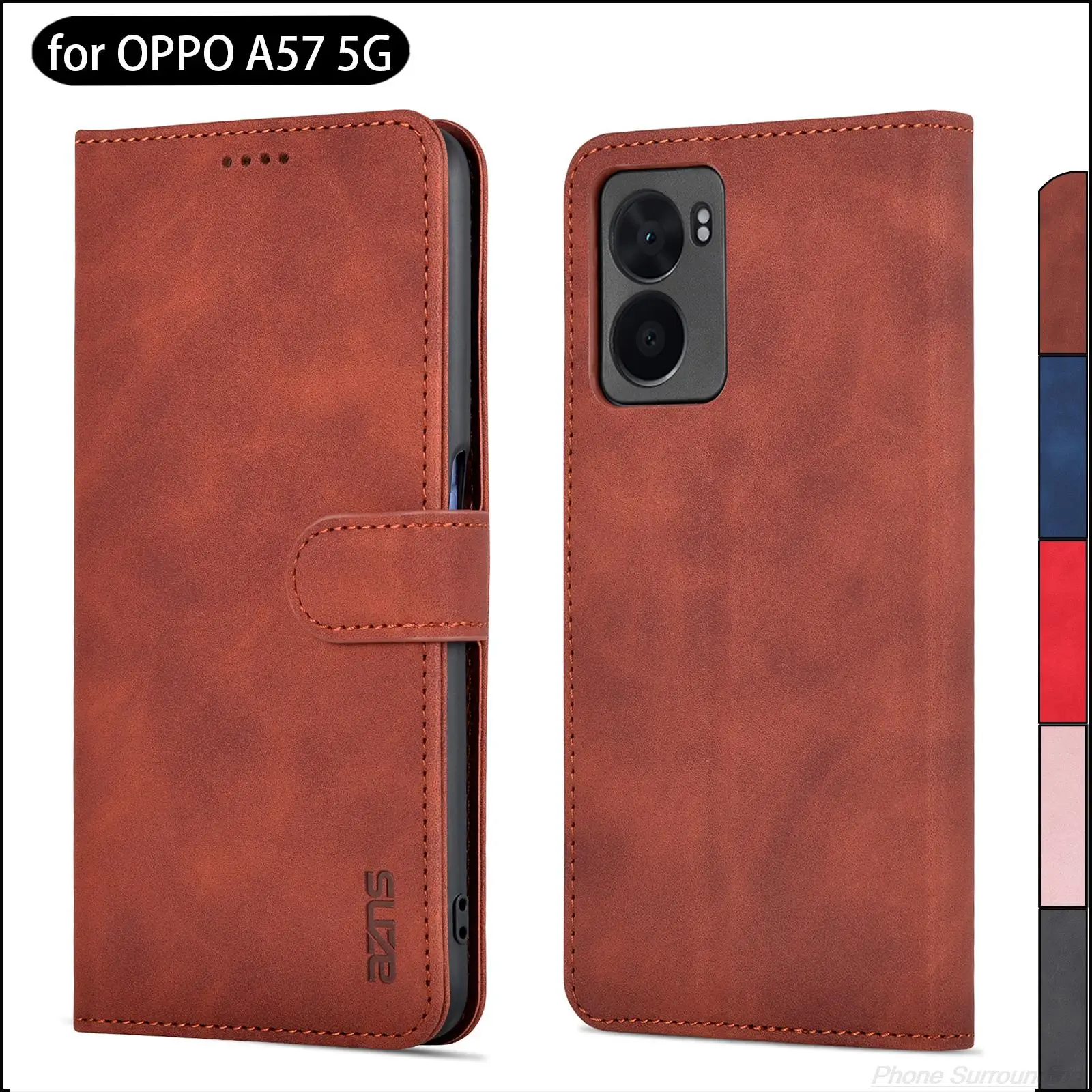 

Card Holder Wallet Case for OPPO A57 5G Pu Leather Case Flip Holster Phone Cover capa fundas Coque