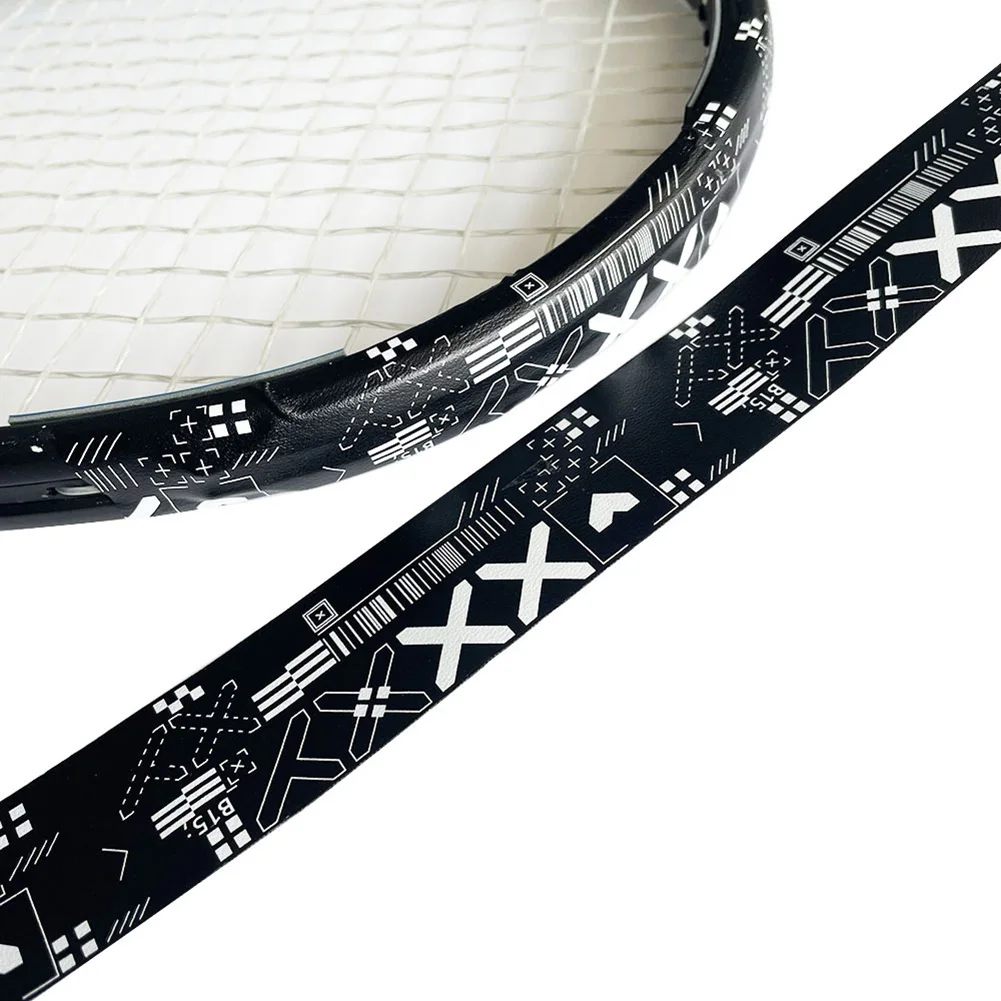 Tennis Racket Tape 1 Roll Tennis Racket Paddle Head Protection Tape Sticker TPU Racket Head Stickers For Beach Pickleball Protection