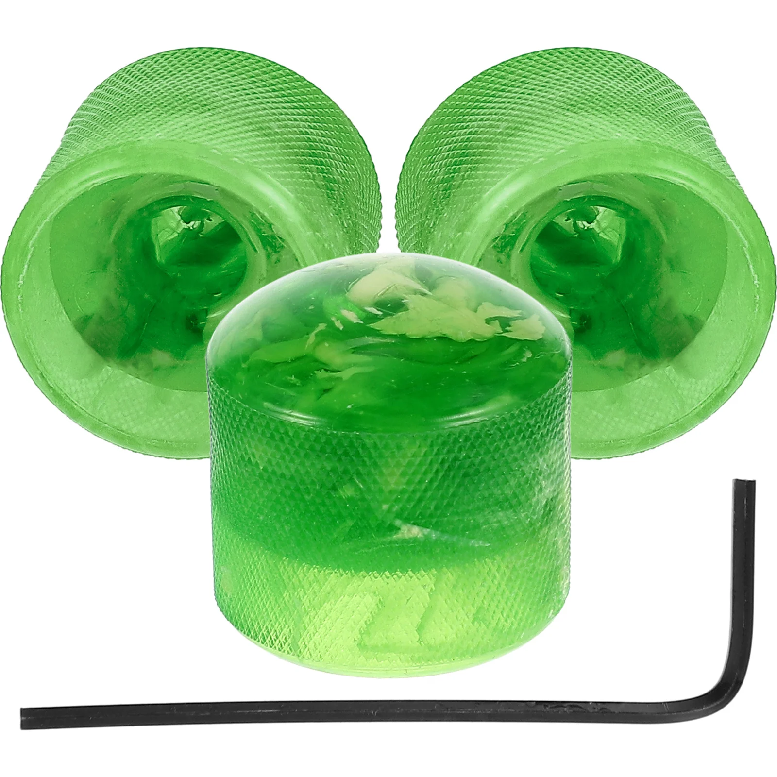 

Fomiyes Guitar Knobs Electric Guitar Potentiometer Control Knobs Plastic Guitar Volume Tone Knobs Wrench Green Electric