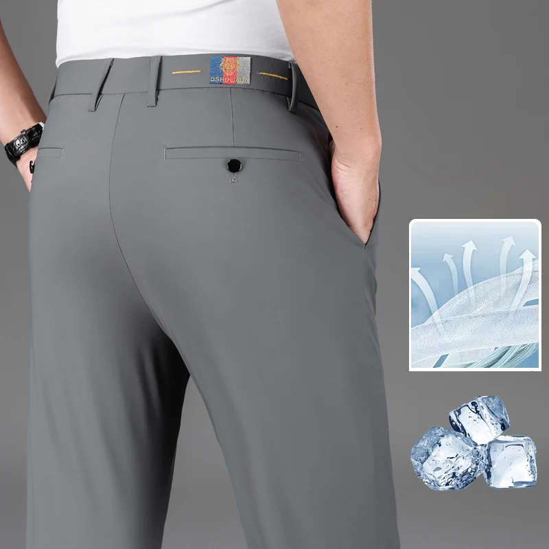 Men's Winter Sanded Micro-Straight Suit Pants – Thickened Commute Leisure Trousers | NYLIXA