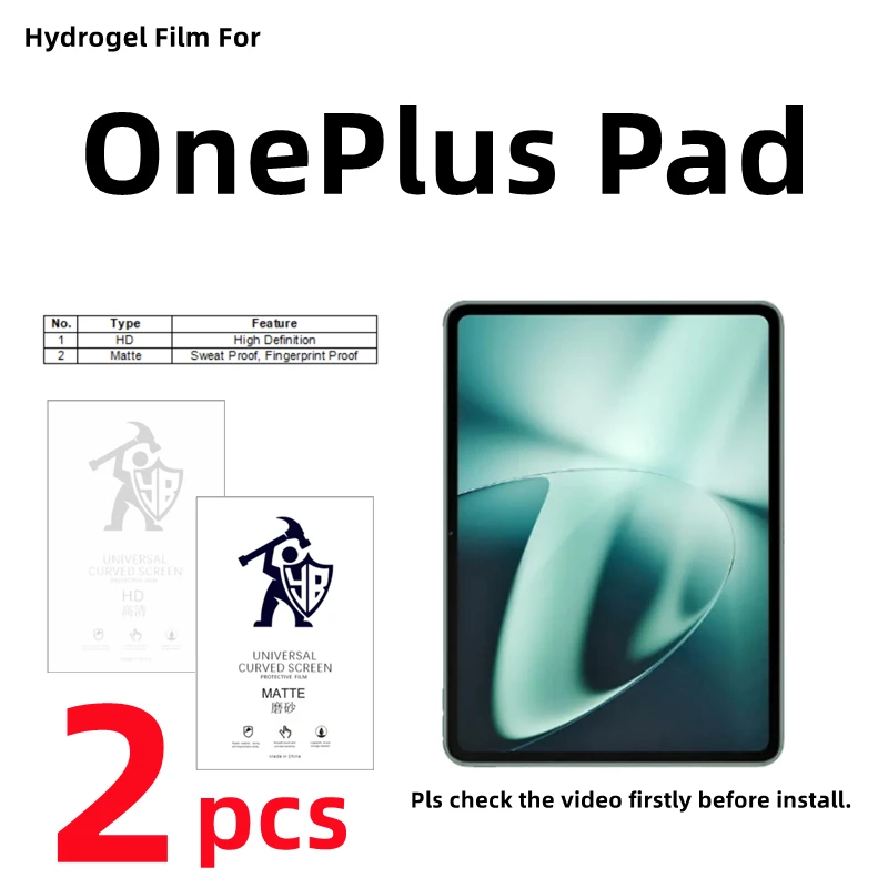 Protector De Pantalla Hidrogel Para OnePlus 8T 5G - Transparente, De Silicona Gel Y Cubre Bordes Curvos