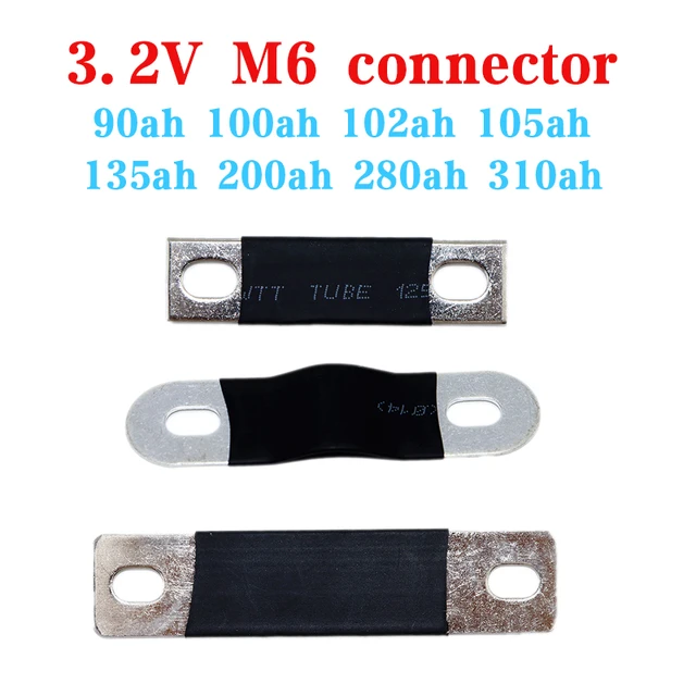 New 16pcs Pure Copper Nickel Board Bus Bar for Lithium 3.2V Lifepo4 Battery  Connector 90ah
