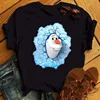 Fashion Design Frozen Elsa Princess Funny Cartoon Anna Princess Pattern T-shirts Harajuku Summer Streetwear Casual Short Sleeved 5
