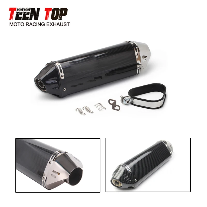 Universal Motorcycle Muffler For KTM Duke 390 RC390 Duke690 790 Exhaust Motorcycle Accessories Carbon Exhaust Z900 Ninja650 400