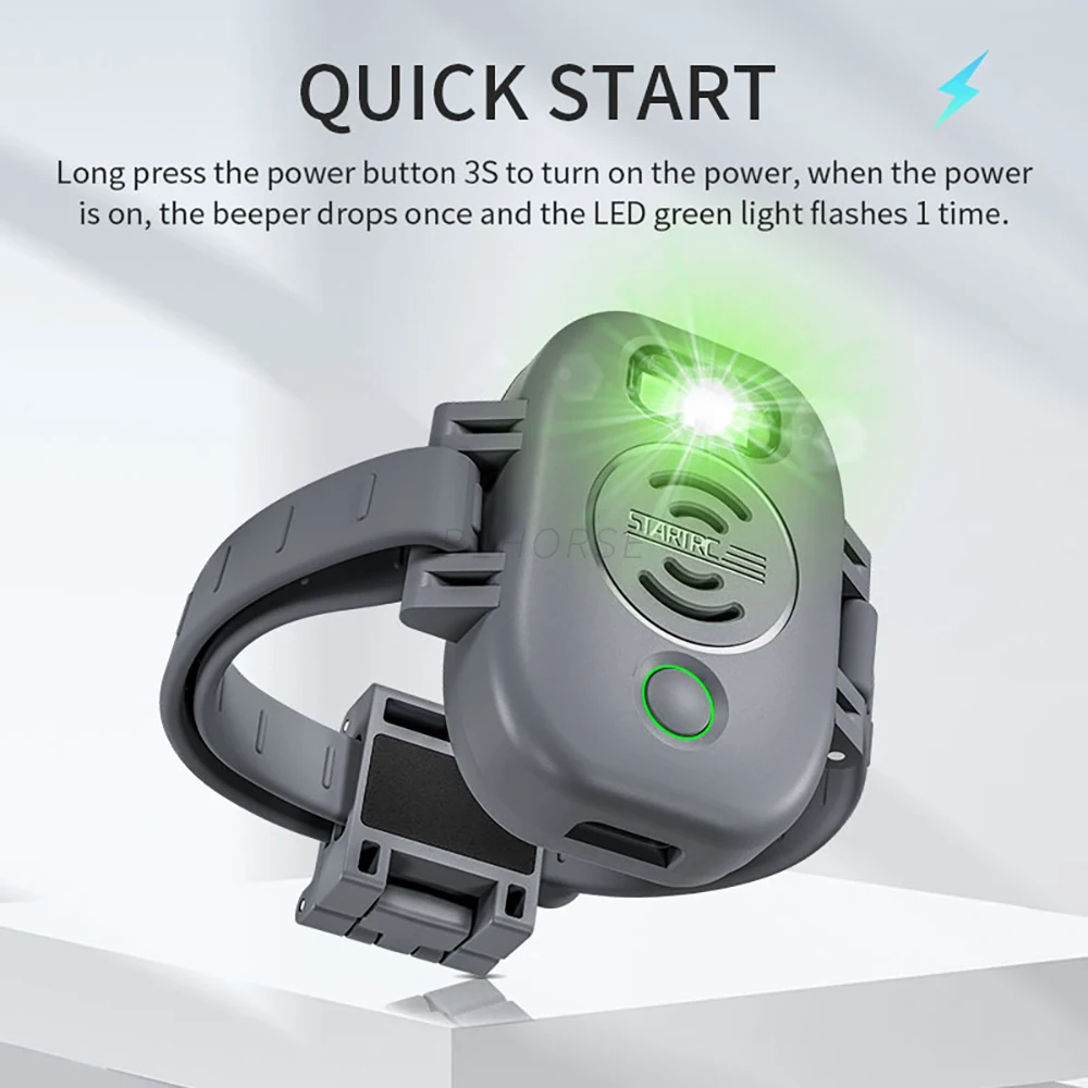 Sirène lumineuse pour drone 120dB, traqueur Bluetooth rechargeable USB-C