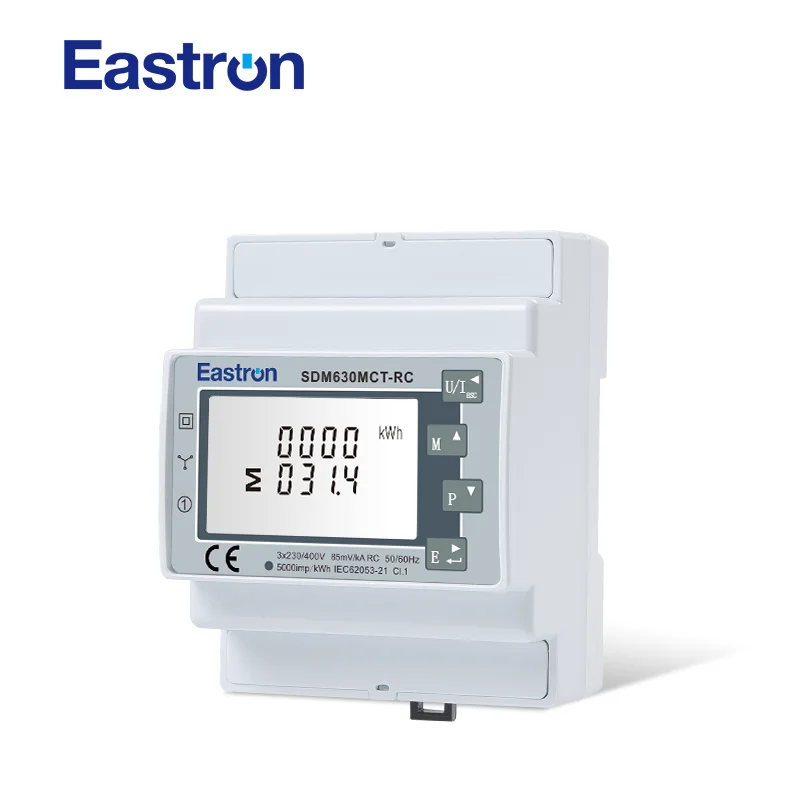 Eastron SDM630MCT-RC Smart Building Electric Meter, Up To 20kA Primary Current LCD Display Rogowski Coil Meter - Image 6