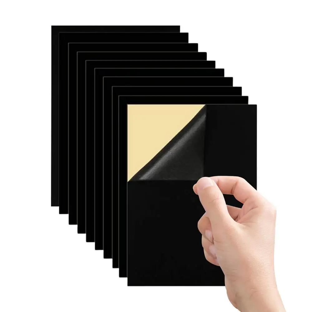 Self Adhesive Felt Sheets 10pcs Solid Color Sticky Felt in A4 Size Peel and Stick Felt Sheets Soft Felt Fabric Sheets Stick