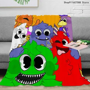 Cartoon Garten Of Banban Blanket Flannel Throw Blanket Gift For Kids Girl Boys Home Decor Living Room Bedroom Sofa Anime Blanket