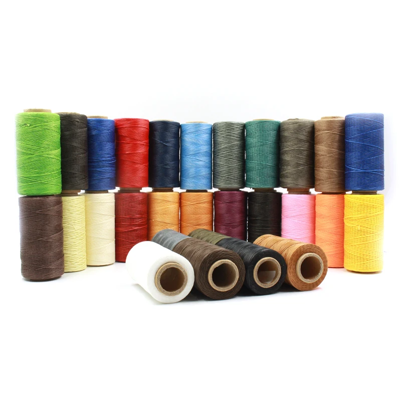 Polyester Waxed Color Thread Leather Stitching Waxed Thread Sewing