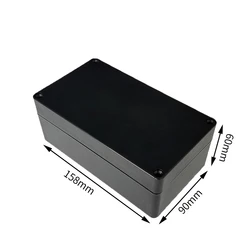 Durable Black Waterproof Junction Box for Electronics & Electrical Projects (158 - 90 - 60 - b)