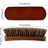 New Horsehair Leather Textile Cleaning Brush for Car Interior Furniture Apparel Bag Shine Polishing Brush Auto Wash Accessories 6