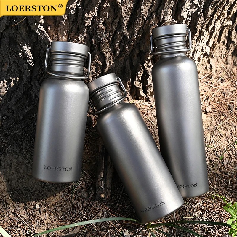 Cycling Portable Sports Water Bottle Pure Titanium Reusable Drinking for Outdoor Camping Tourism Sports sports water bottle