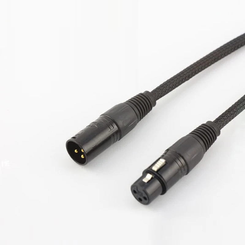 Pair A53 5N OCC copper conductor audio Balance interconnect cableXLR plug connector HIFI Audio XLR Plug Cable