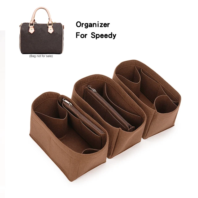 For SPEEDY 25 30 35 Felt Insert Bag Women Insert Organizer Handbag Organizer  with pockets for Cosmetics Makeup Bag Organizers - AliExpress