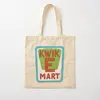 Kwik E Mart Simpsons Logo Cotton  Canvas Bag Printed Designer Grocery Shopper Casual Tote Fashion Unisex Reusable Fabric 1
