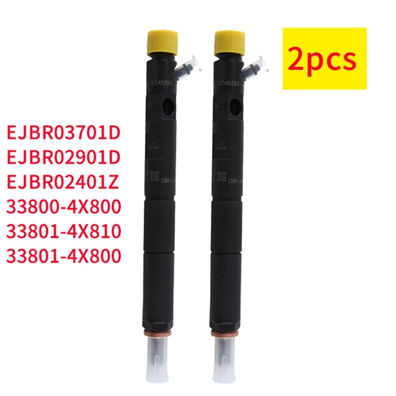 

2Pc EJBR03701D 33800-4X800 33801-4X800 New Diesel Fuel Injector Nozzle For Hyundai Terracan KIA Carnival Sedona 2.9 CRDI