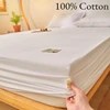 Fitted Bed Sheet Luxury Egyptian Pure Cotton Mattress Cover Bedspreads Elastic Bed Linens Soft Bedsheet (Pillowcase Can Order) 1