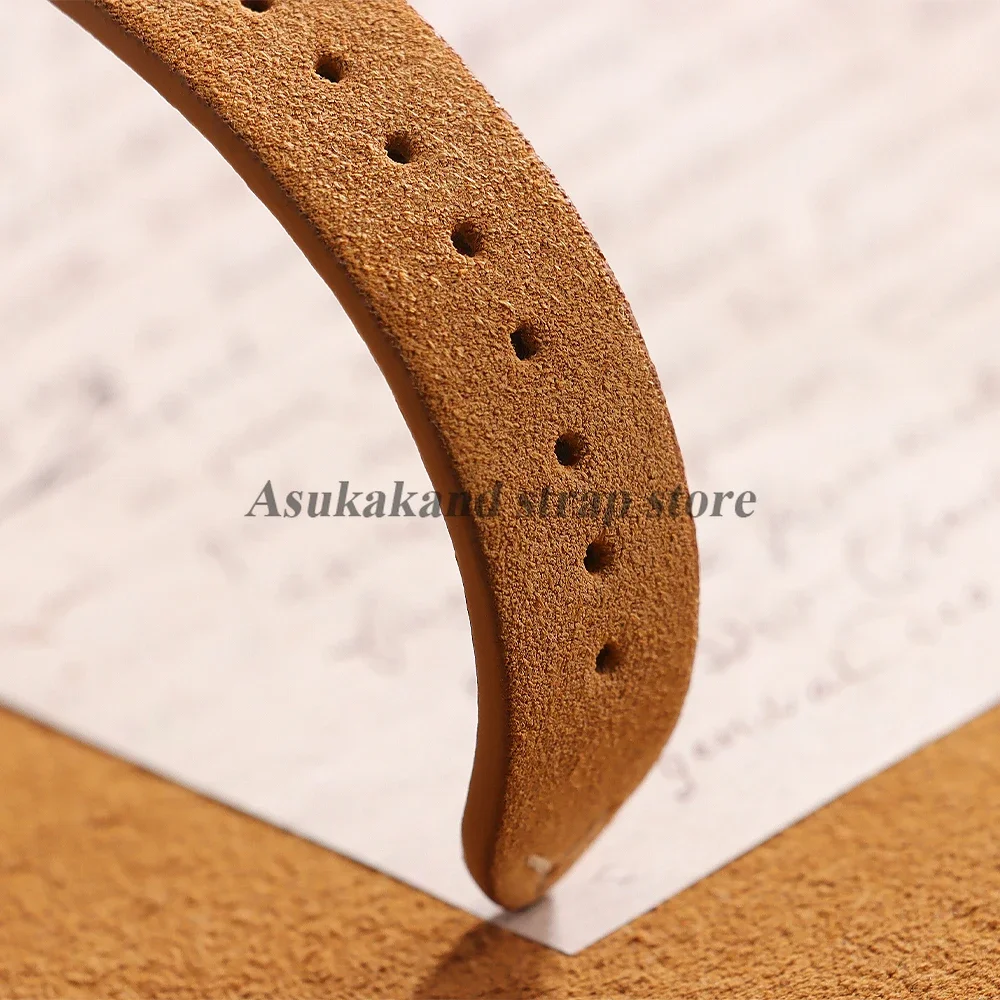 Luxurious Suede Quick Release Watch Bands, Soft Calfskin Strap