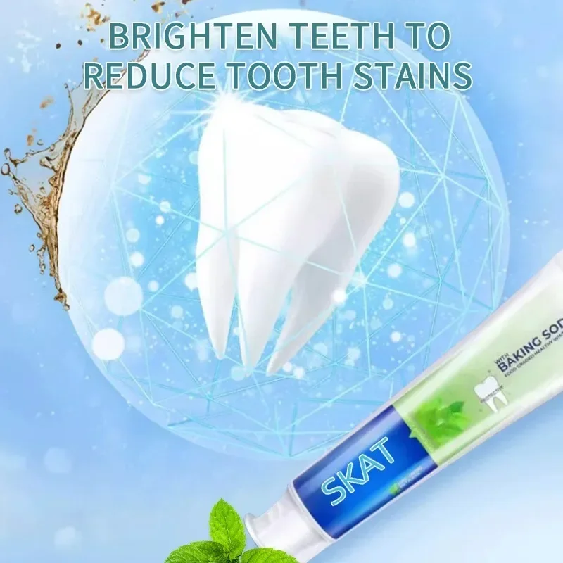 

Baking Soda Toothpaste Breath Freshen Tooth PasteRemove Teeth Stain Whitening Cleansing Fight Bleeding Gums Prevent Tooth Decay