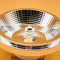 Dimmable LED AR111 Lamp 15W 220V 12V GU10 G53 Base Substitute Halogen Lamps LED Downlight  ES111 Bulbs COB Spotlight Warm White 2