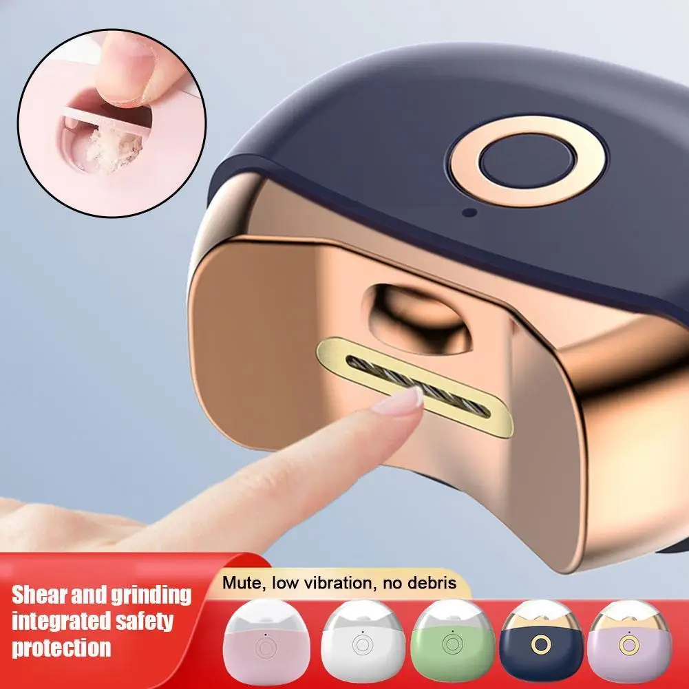 

Умный триммер для ногтей, профессиональный электрический триммер для ногтей, машинка для маникюра со стандартным низким уровнем шума, детские инструменты для ногтей Ba R0M8