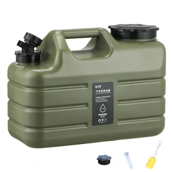 11L Camping Water Tank with Faucet & USB Electric Pump – Portable Water Container with Cover, Leak-Resistant Outdoor Water System for Camping, Hiking & Fishing 1