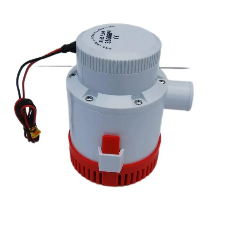 High Flow DC 3500GPH 24V Submersible Bilge Pump Marine Accessory Drain Pump Automatic Electric Battery Bilge Pump for Boat