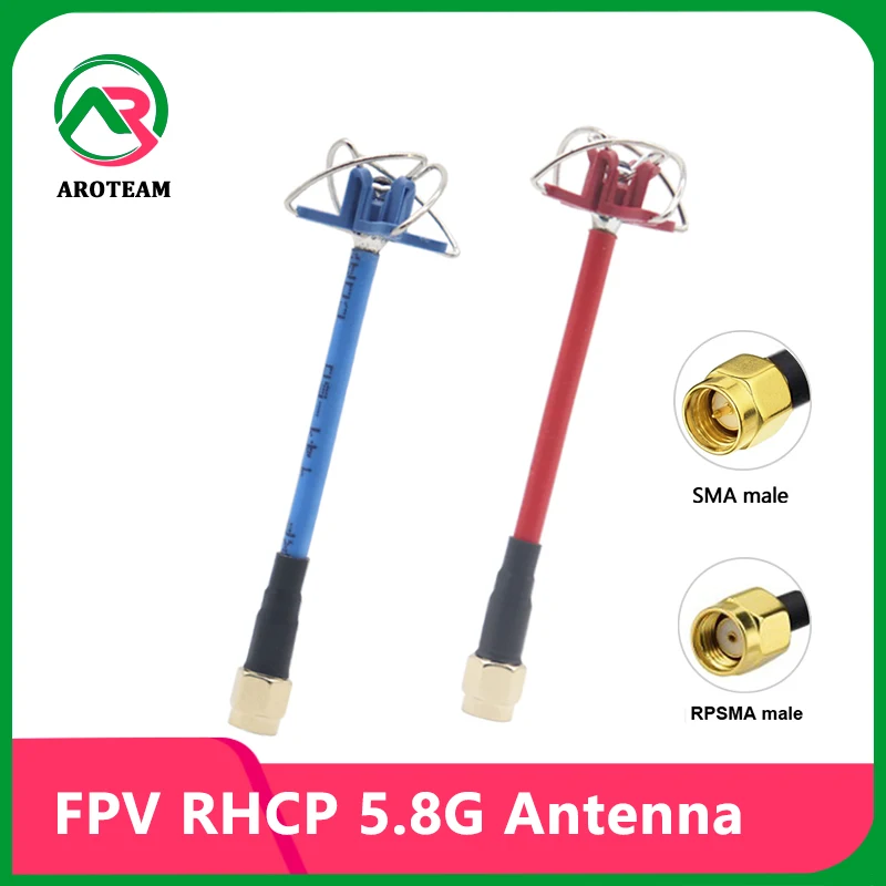 

2PCS MINI FPV Antenna 5.8G 5Dbi 5150~5900Mhz Omni Mini Antenna RHCP LHCP SMA For RC FPV Racing Drone
