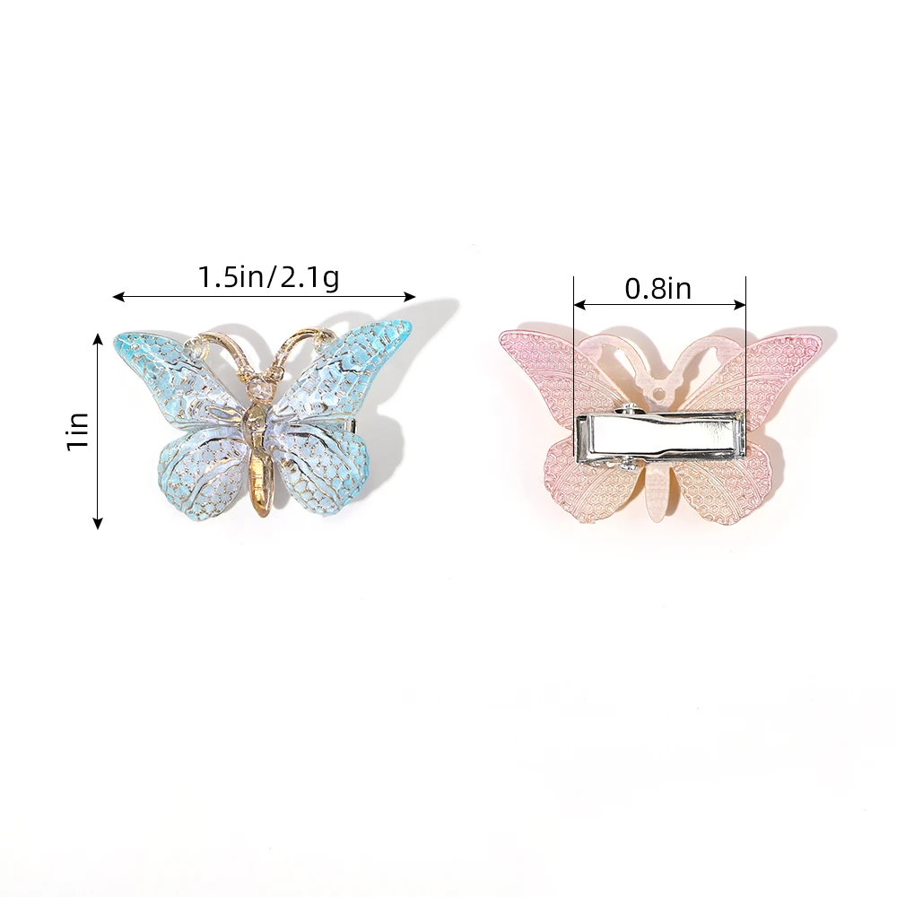 Hair Accessories 5PCS Sweet Stereoscopic Color Gradient Cute Baby Hairpins Kids Hair Clips Children Headwear Princess Barrette Girls Accessories